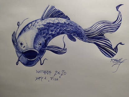 #inktober #inktober2020 day 1 fish