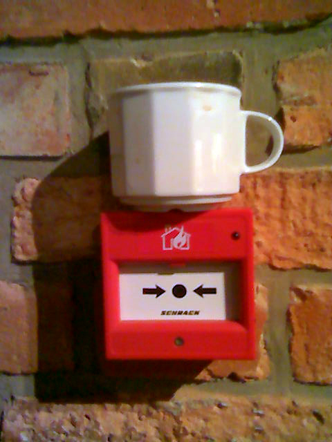 Fire alarm cup