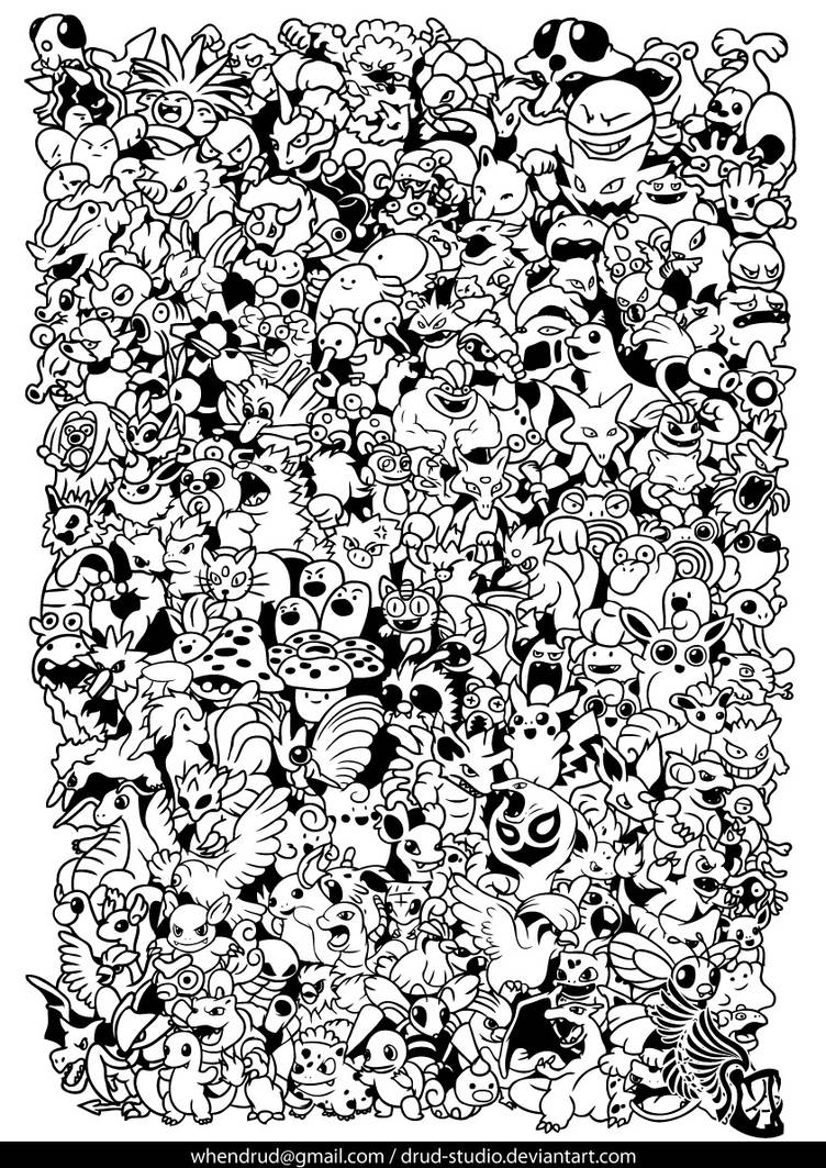 Abstract Pokemon Characters pokemon all characters by drud-studio on DeviantArt