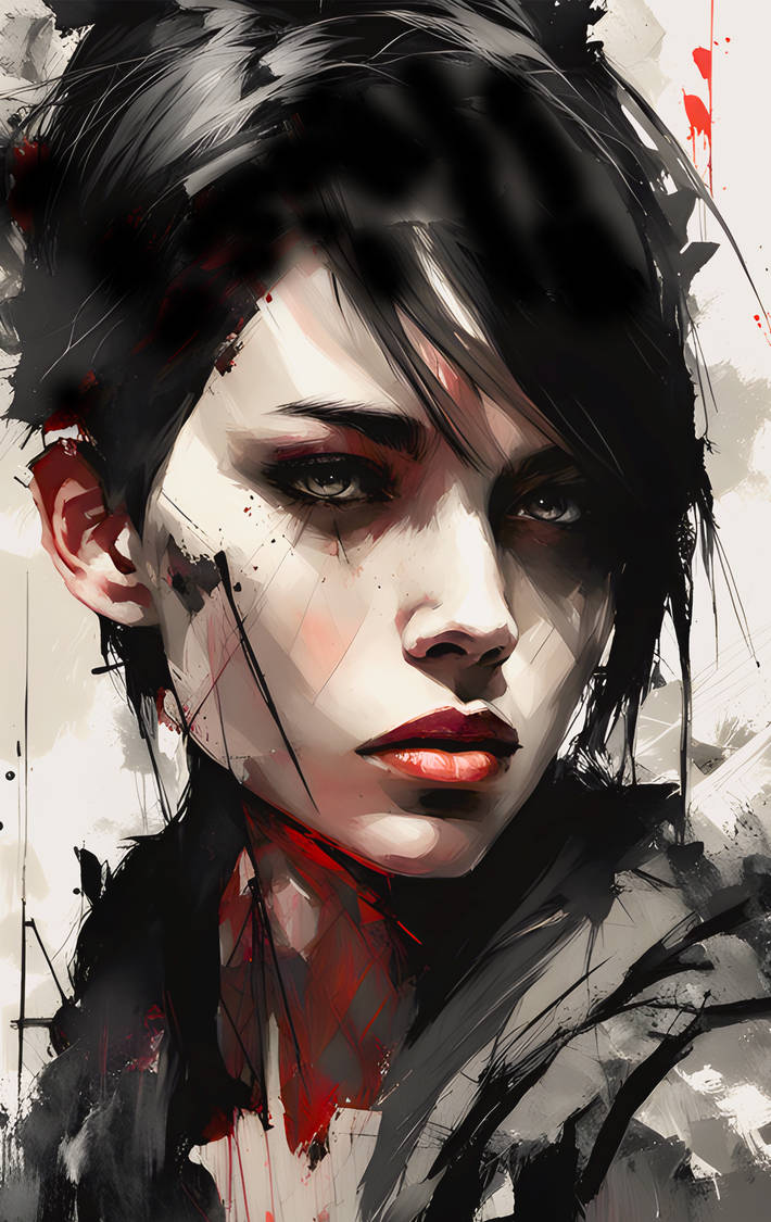 Beautiful Ink Beautiful ink style woman by jorgebairesai on DeviantArt