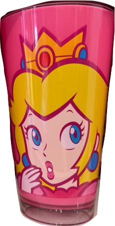 Princess Peach glass cup