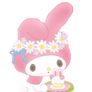 My Melody's Easter cupcake