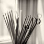 chopsticks and skewers