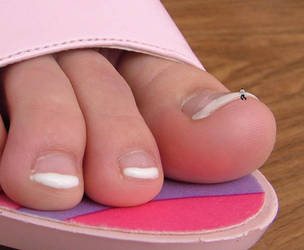 Tiny Dad on Her Big Toe! by GT647