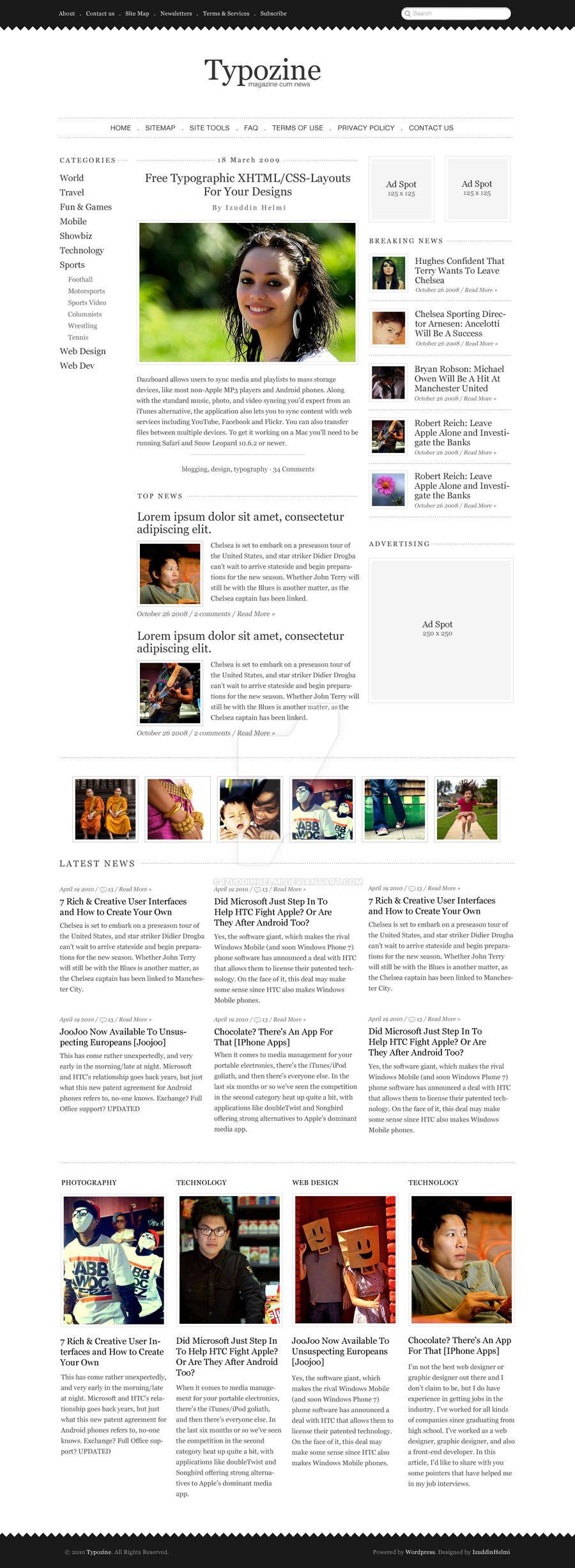 Typozine - WordPress Theme