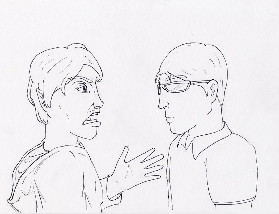 Talking Scene Scetch conversation sketch by seadragon22 on DeviantArt
