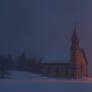 Chuch In Snowstorm