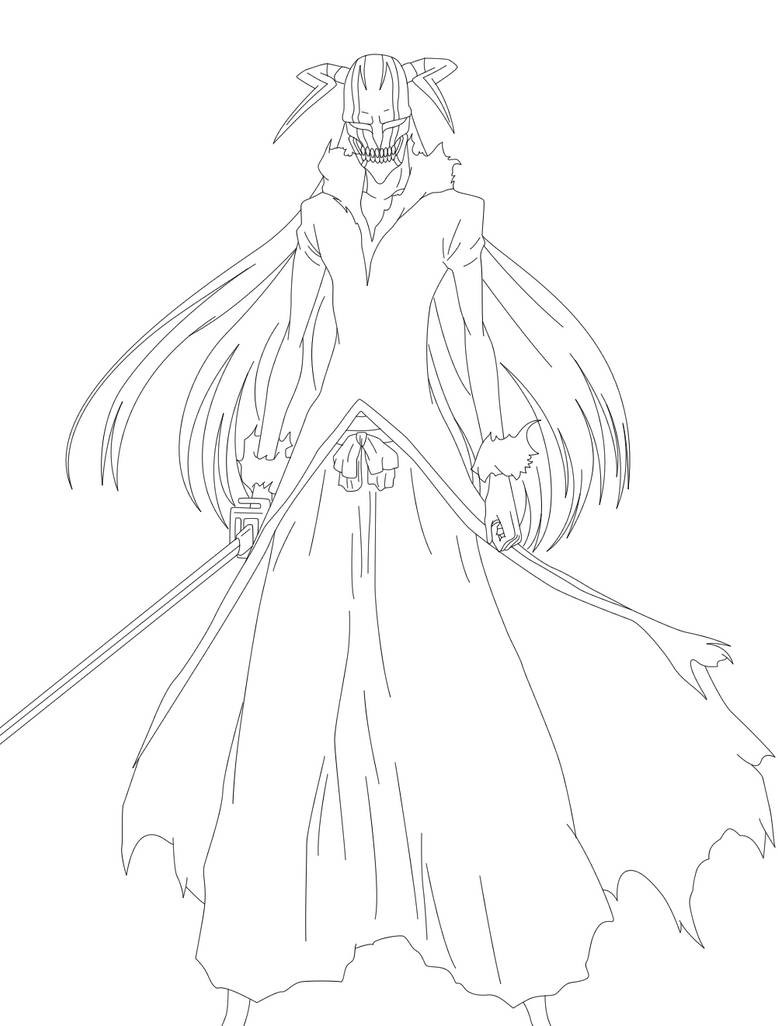 Hollow Ichigo Lineart By SOULEXODIA On DeviantArt hollow-ichigo-lineart-by-soulexodia-on-deviantart