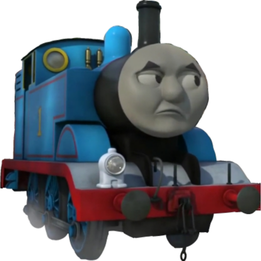 Thomas Annoyed by ThomasTheBlueE2Fan on DeviantArt