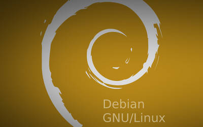 Debian Silver And Gold Clean Wallpaper