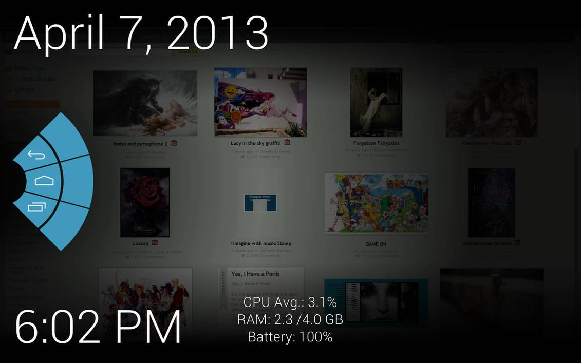 WIP Android Jelly Bean Pie Menu for Rainmeter by ScoobSTi on DeviantArt