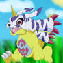 Gabumon Randomly Running XD