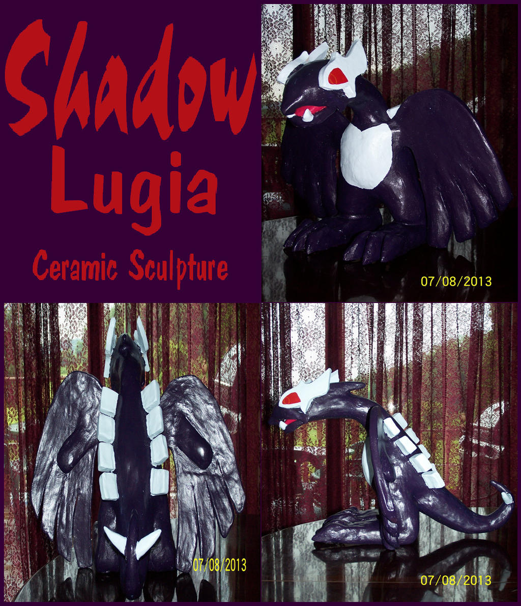 Shadow Lugia Ceramic Sculpture