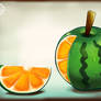 Sliced Orange Melonapple