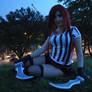 Katarina red card cosplay from league of legends