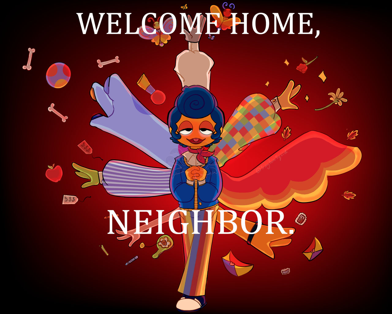 My welcome home fanart!! : r/WelcomeHomeNeighbor