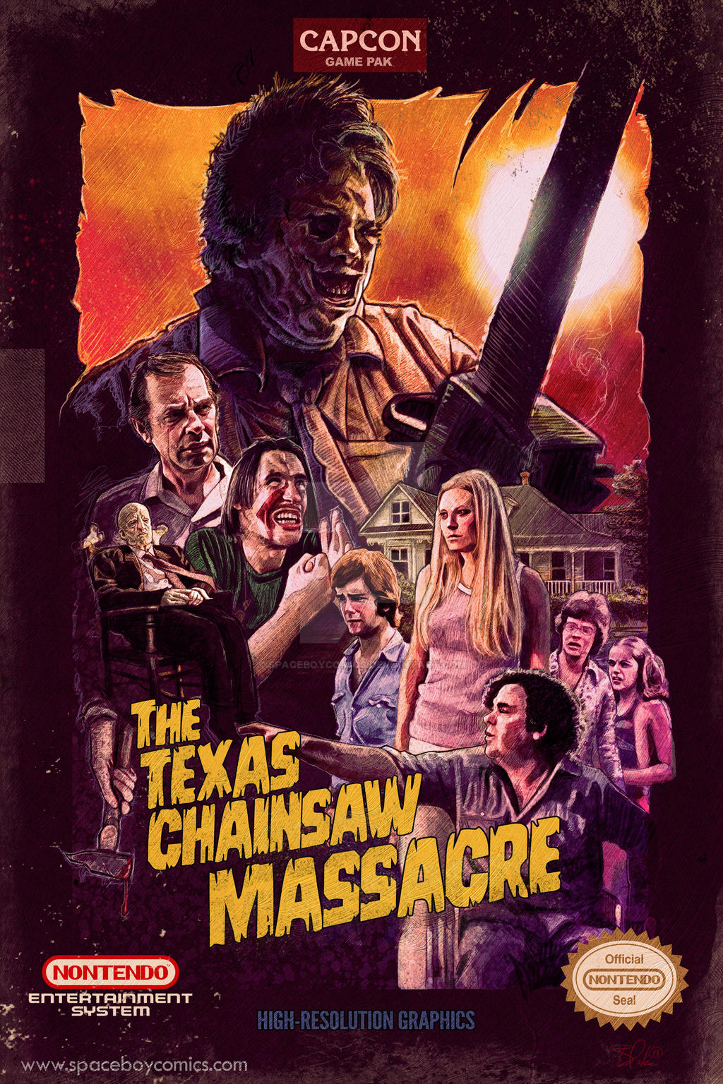 Texas Chainsaw NES Box