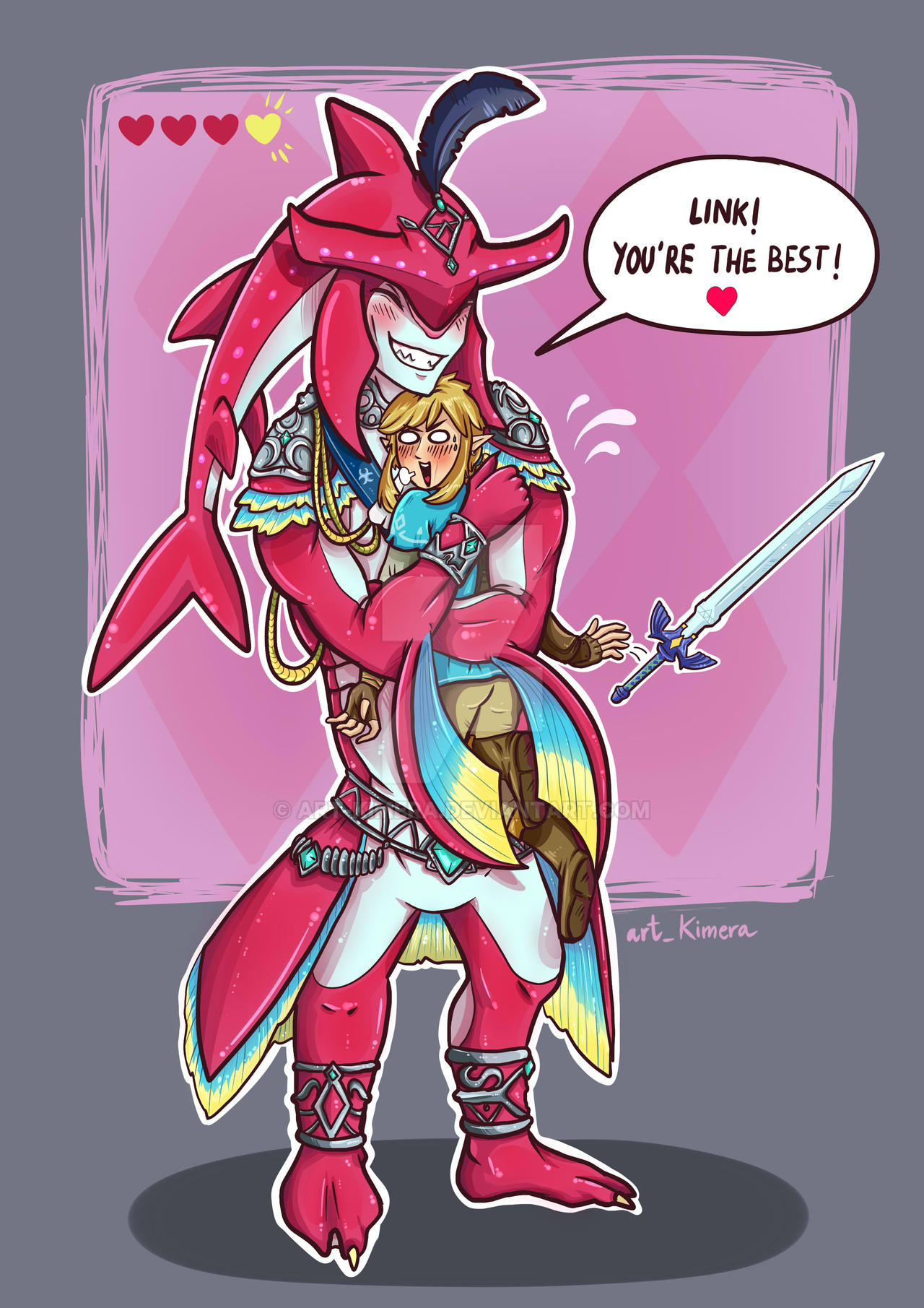 Sidon x Link by art-kimera on DeviantArt