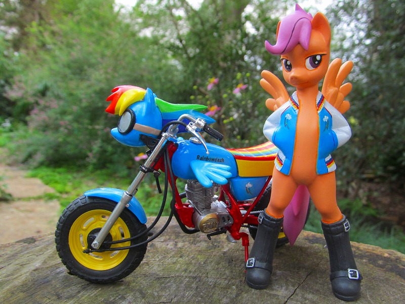 Scootaloo and her scooter