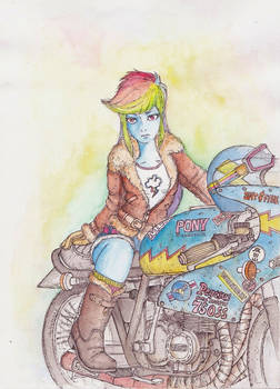 Rainbow dash and Cafe Racer