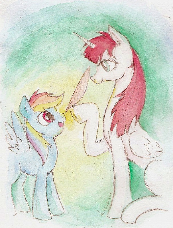 Rainbow dash and Fausti corn