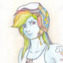 Rainbowdash Cafe racer girl