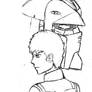 Amuro Ray and Gundam Sketch