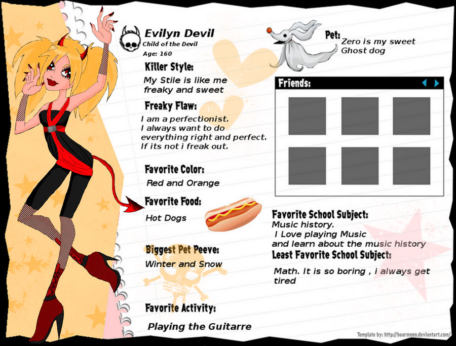 Monster High Bio Examples Monster High OC Bio by DelphineLedoux on DeviantArt