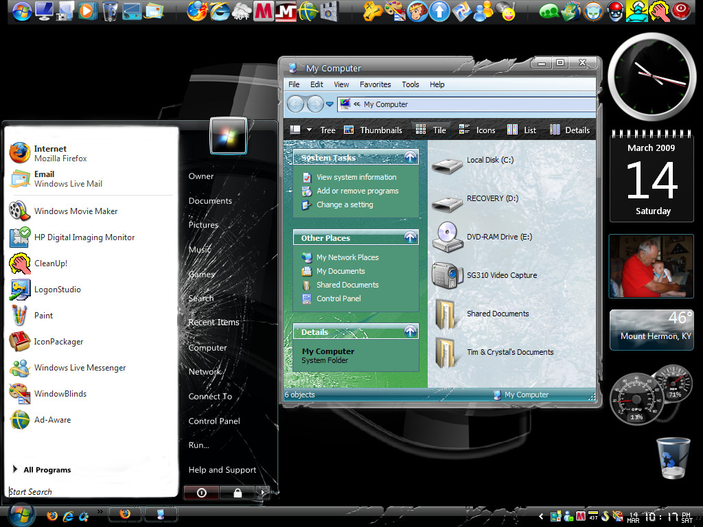 My Broken Aero Desktop