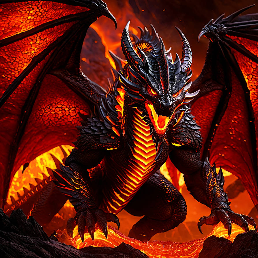 Lava Dragon 2 by AstralGate on DeviantArt