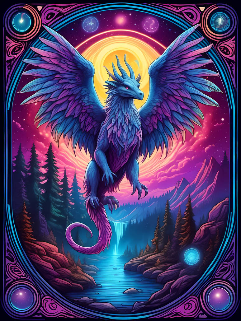 Card 7 The Celestial Griffin by AstralGate on DeviantArt