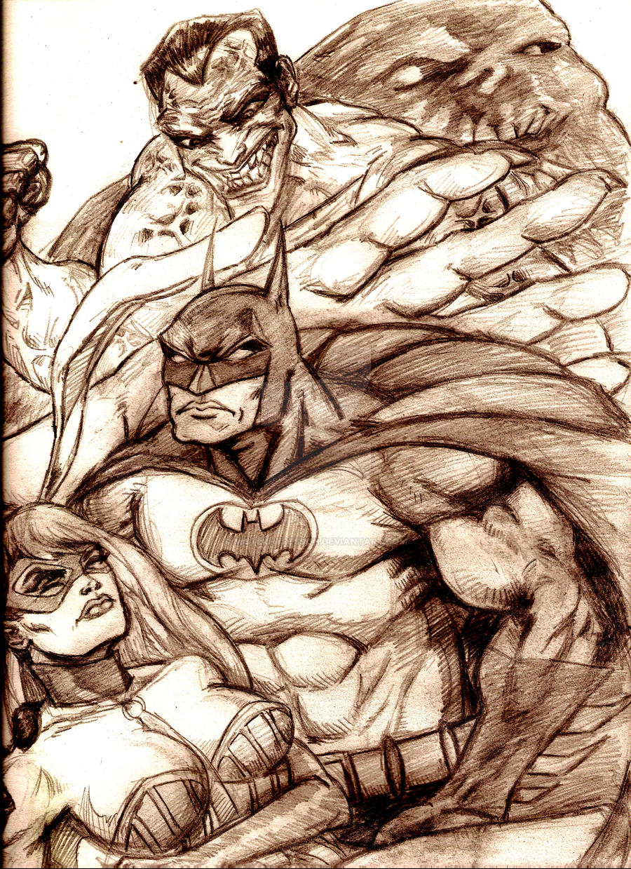 White Rabbit, Batman, Titan Joker and Clayface