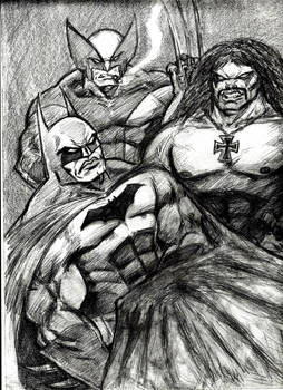 Lobo, Wolverine and The Dark Knight