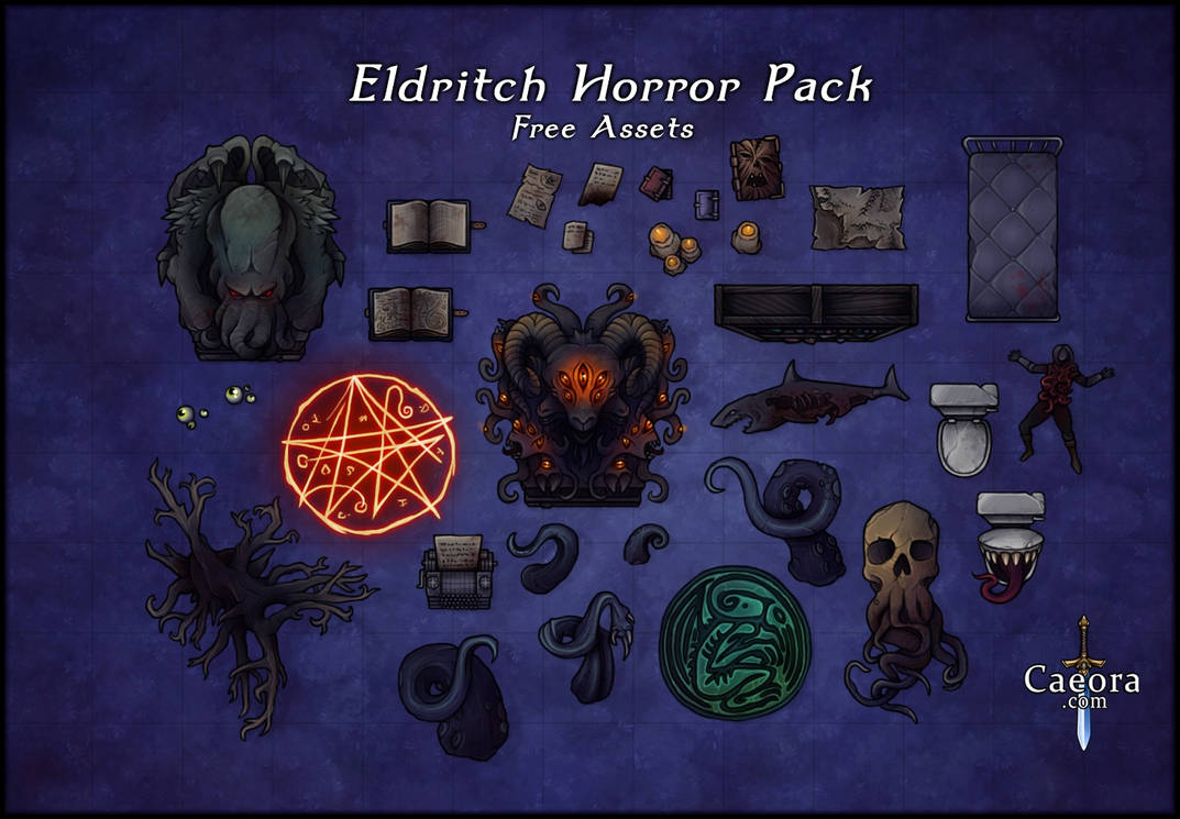 Eldritch Horror Assets - Free Pack by Caeora on DeviantArt