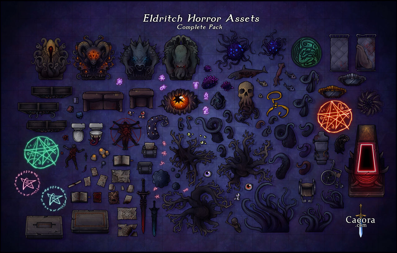 Eldritch Horror Assets - Complete Pack by Caeora on DeviantArt