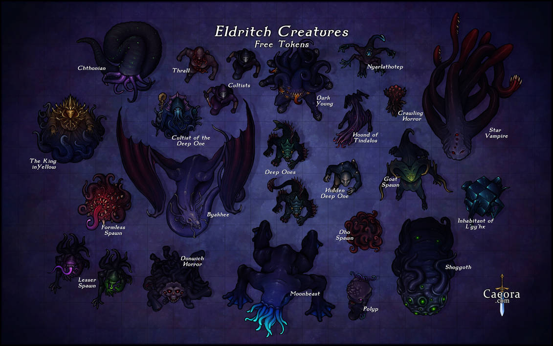 Eldritch Creatures by Caeora on DeviantArt