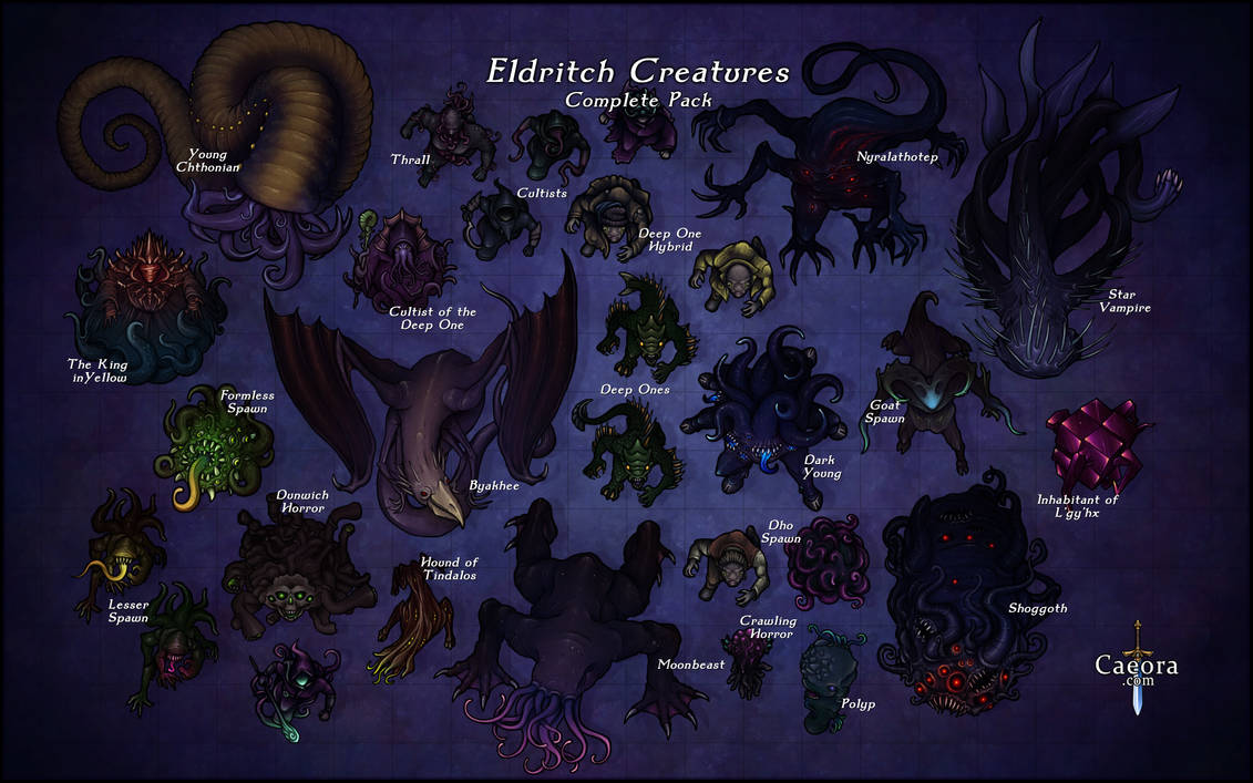 Eldritch Creatures - Complete Pack by Caeora on DeviantArt