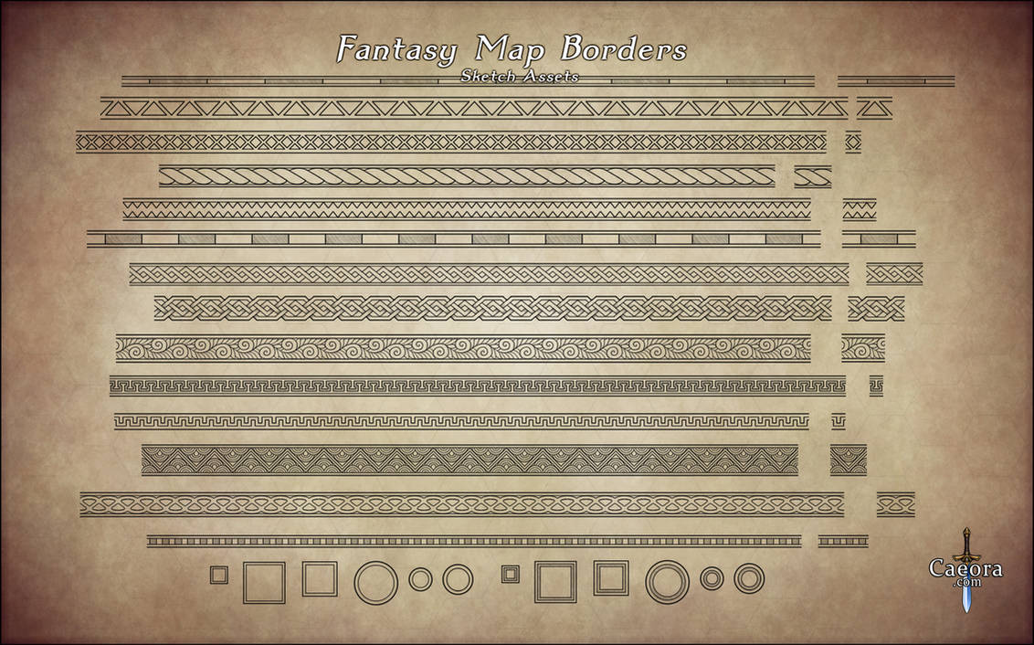 Fantasy Map Borders by Caeora on DeviantArt