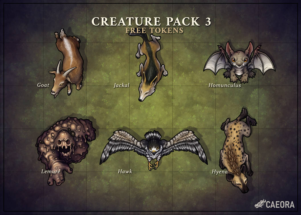 Creature Pack 3 by Caeora on DeviantArt