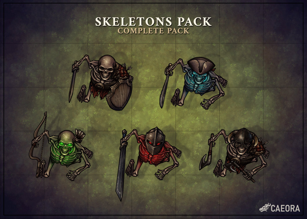 Skeletons Pack by Caeora on DeviantArt