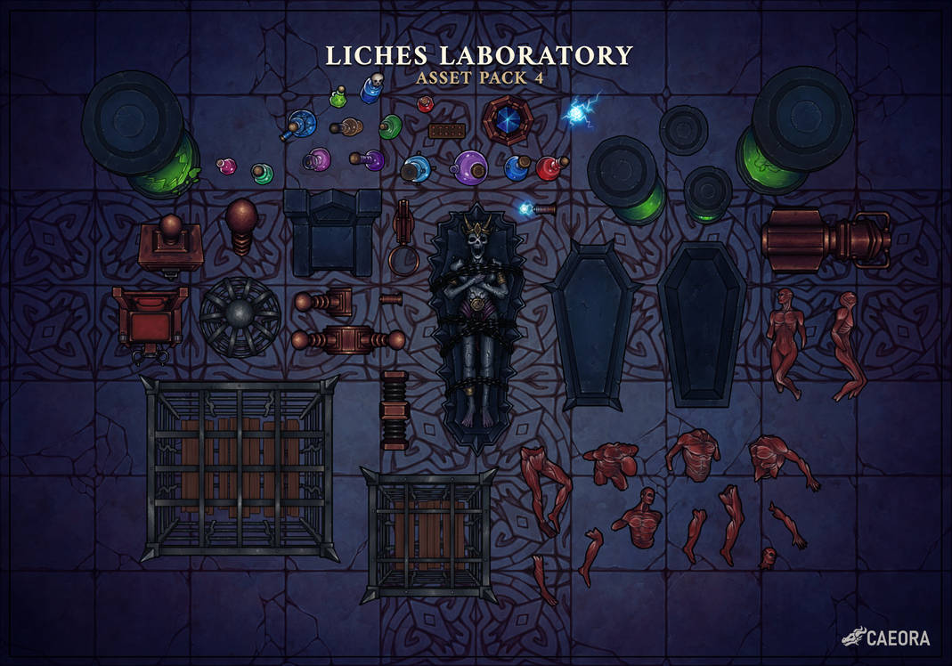 Lich's Laboratory Asset Pack (Normal assets)