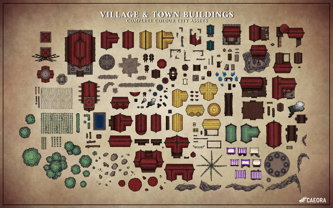 Minecraft Town Layout Deviantart Village and town buildings by Caeora on DeviantArt