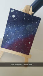 Galaxy On A Mini Easel