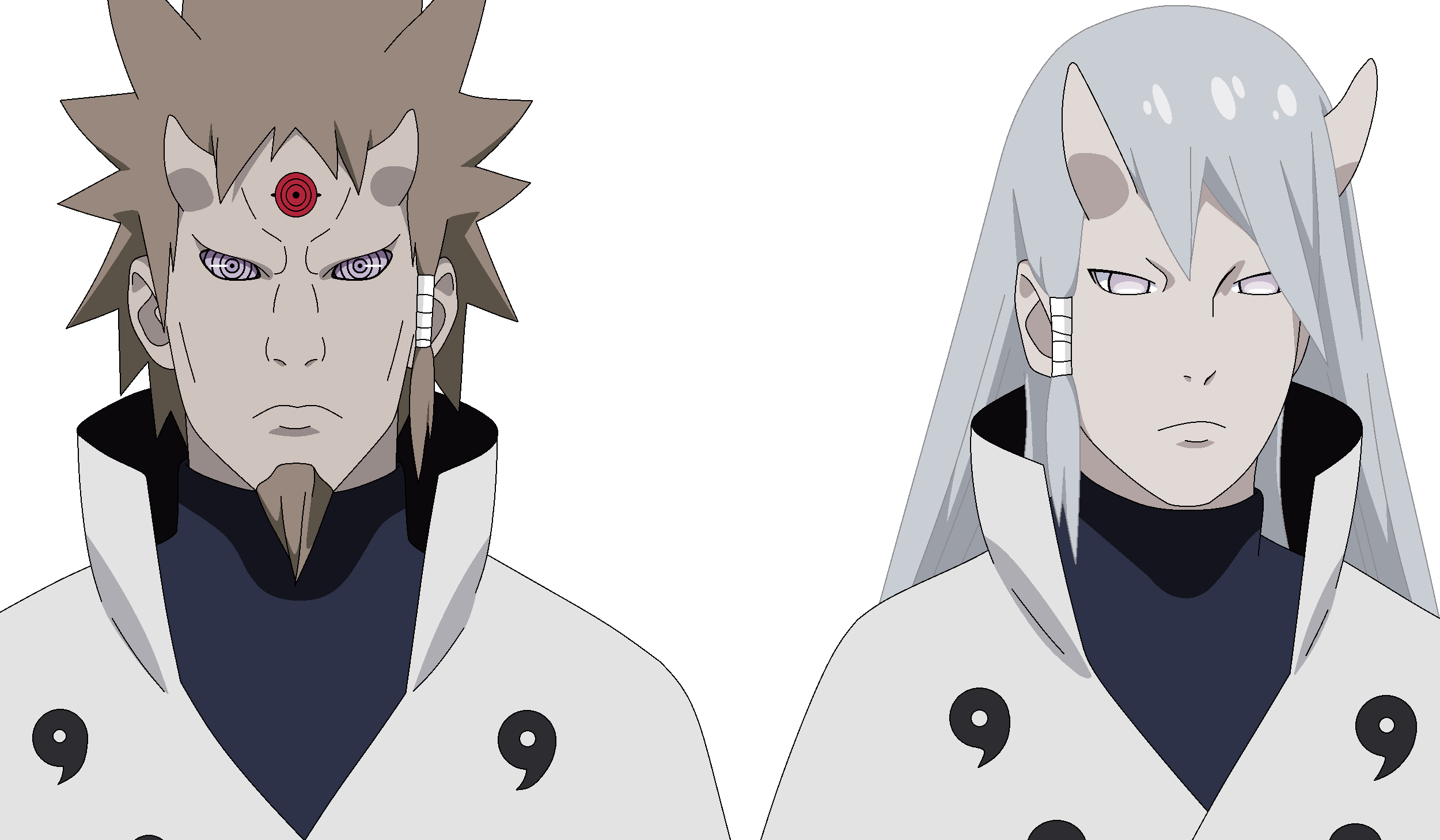 Hagoromo Otsutsuki and Hamura Otsutsuki by Lasombrian on DeviantArt