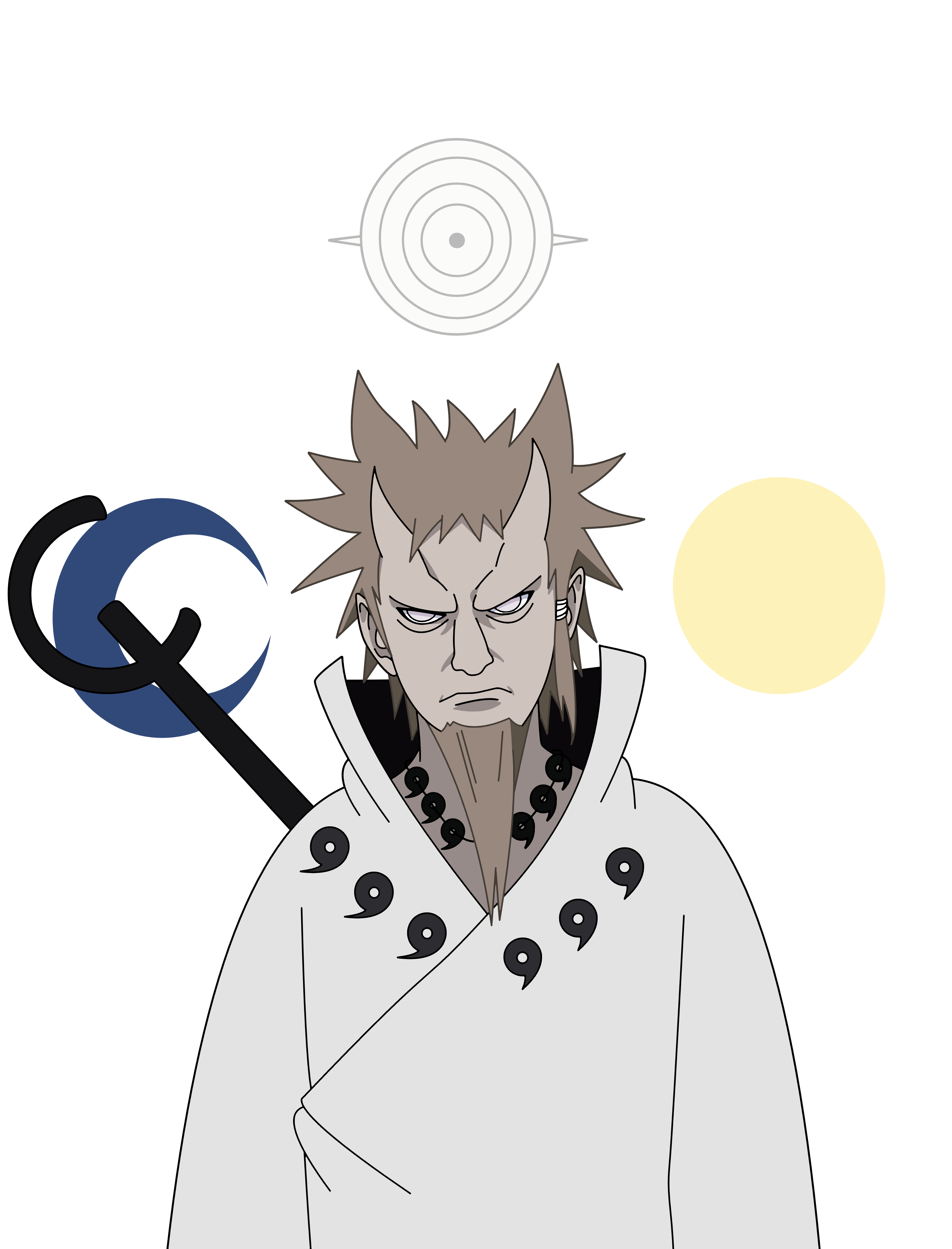 Hagoromo Otsutsuki -Prime with Byakugan- Render by Lasombrian on DeviantArt
