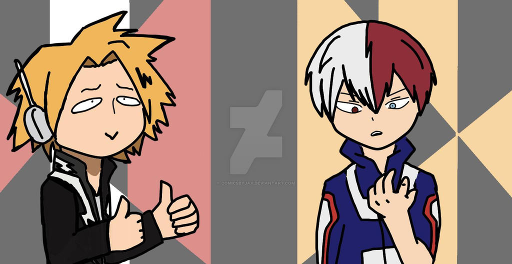 Kaminari Denki and Todoroki Shoto by ComicsbyjaX on DeviantArt