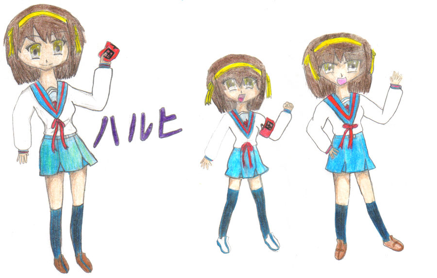 Haruhi Suzumiya by lollipop-socks on DeviantArt