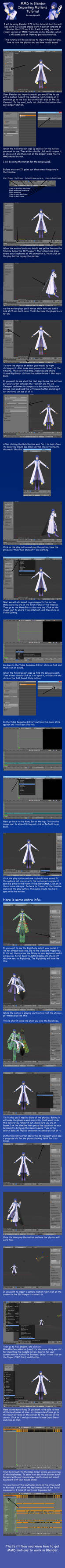 MMD in Blender Importing Motions Tutorial by crazy4anime09