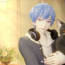 Kaito With A Cat