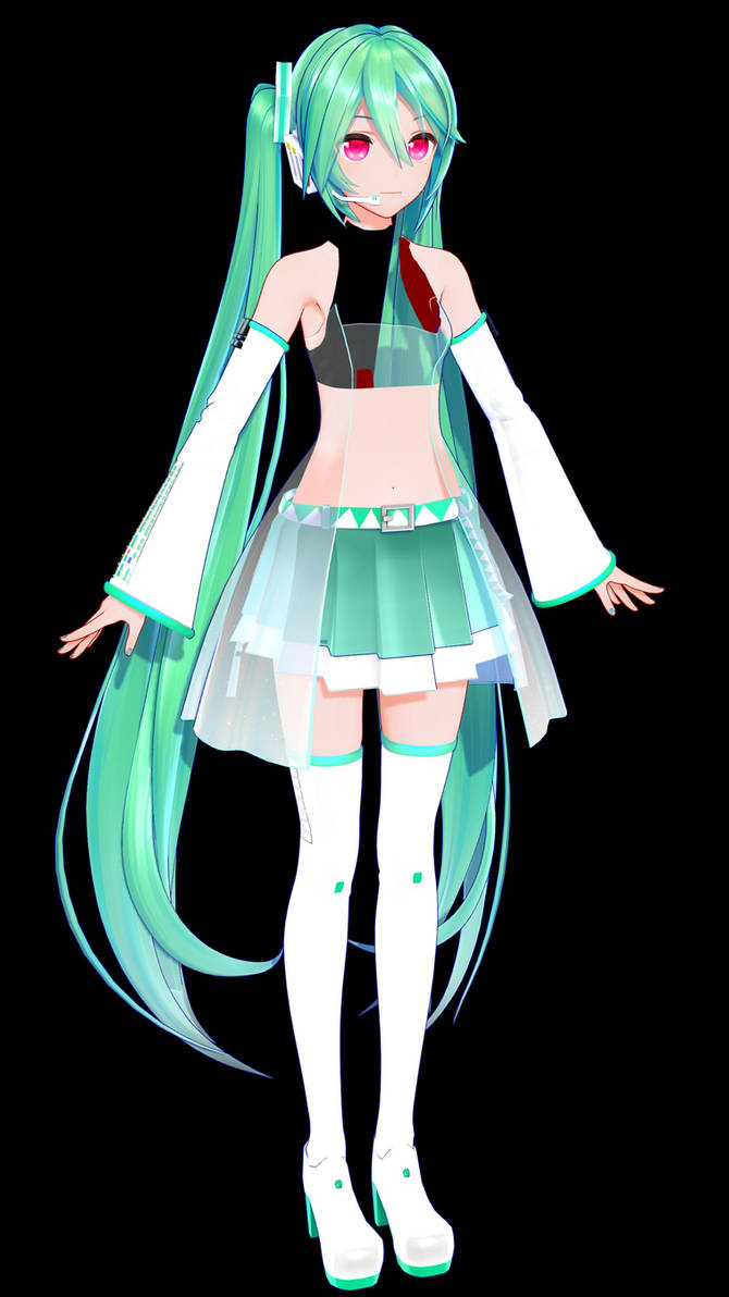 YYB Spiritual Miku [WIP] by ROKI-P on DeviantArt